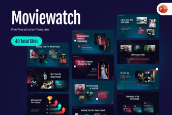 Moviewatch Presentation PowerPoint Template